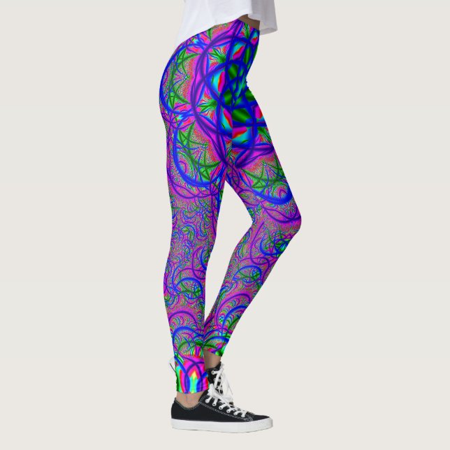 Fractalfärger Leggings (Höger)