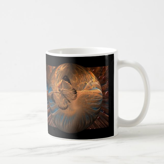 Fractalfjäril Kaffemugg (Höger)