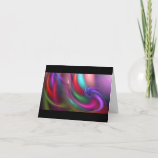 Fractalfyrverkerihälsningen och noterar kortet kort