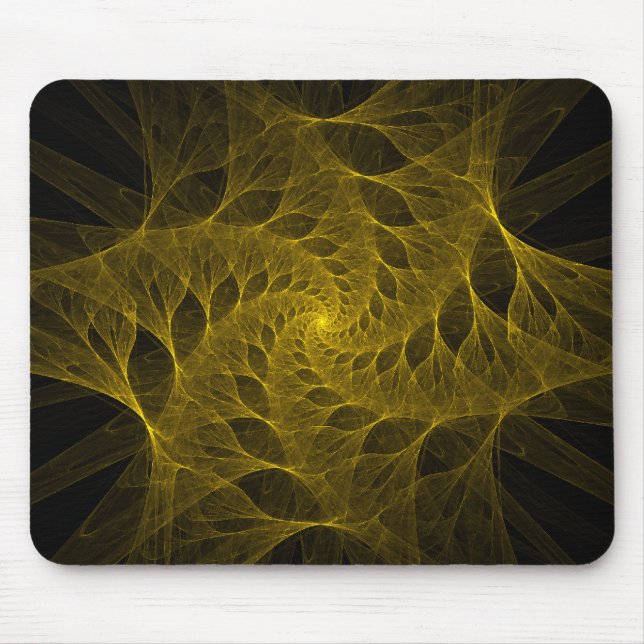 Fractalgultspiral Mousepad Musmatta (Framsidan)