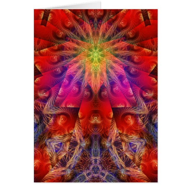 FRACTaLiGHT #001-kort Hälsningskort (Framsidan)