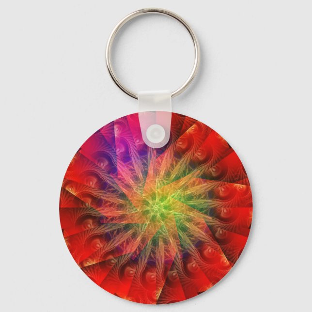 FractaLight #001 Nyckelkedja Nyckelring (Framsida)