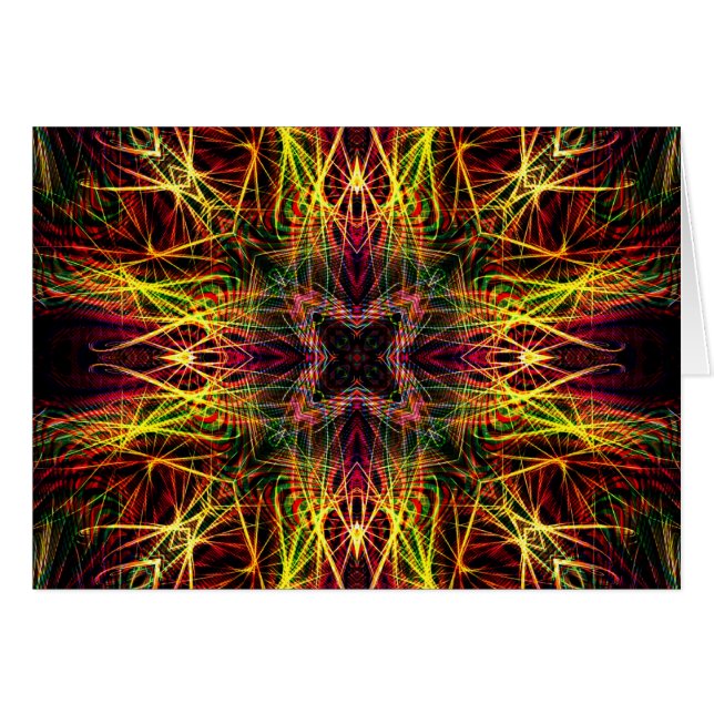 FractaliLights-kort Hälsningskort (Framsidan Horizontal)