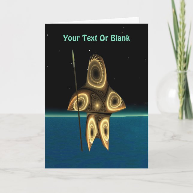 FractalInuitjägare Helgkort (Framsida)