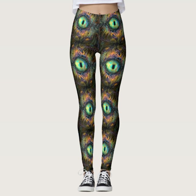 Fractaliserad labradorite öga5 leggings (Framsida)