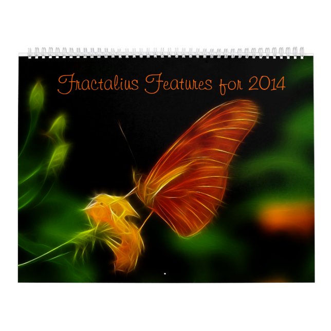 Fractalius-funktioner för 2014 kalender (Omslag)