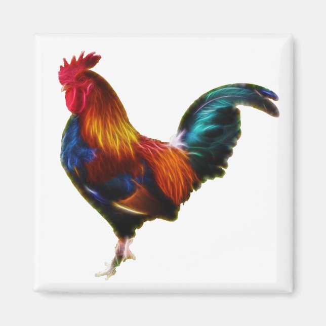 Fractalius Leghorn Tupp Magnet (Framsidan)