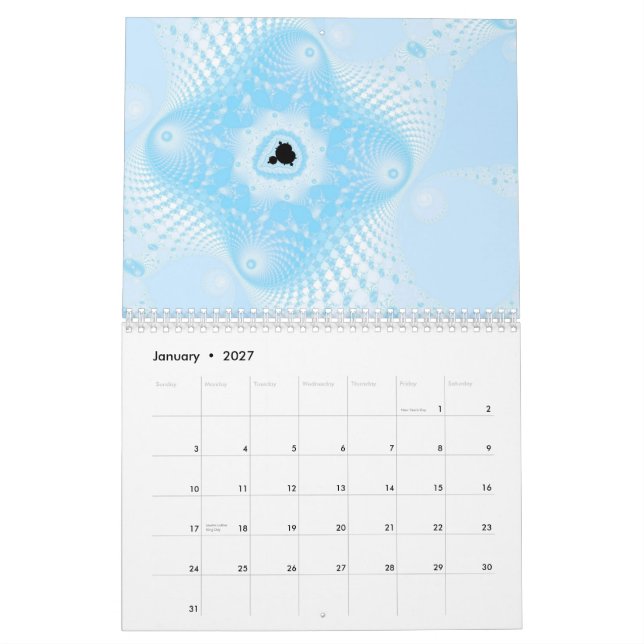 Fractalkalender 2011 kalender (Jan 2027)