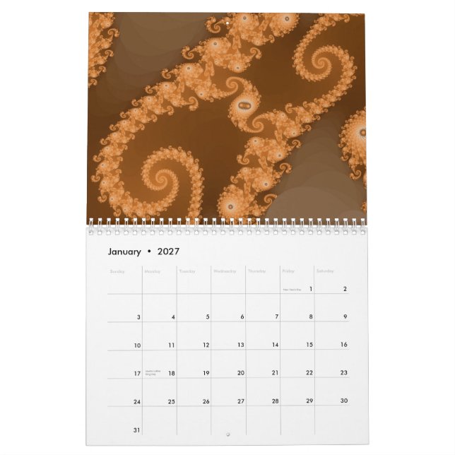 Fractalkalender 2011 kalender (Jan 2027)