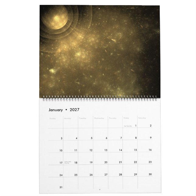 Fractalkalender Kalender (Jan 2027)