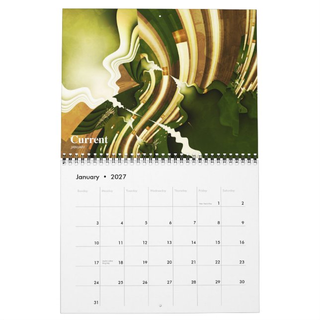 Fractalkalender VI Kalender (Jan 2027)