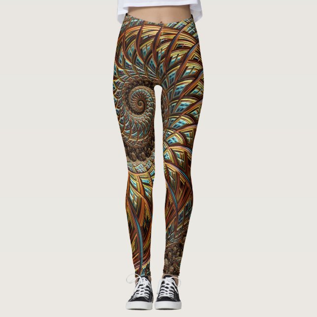 Fractalkonst 46-47 avbildar alternativ leggings (Framsida)