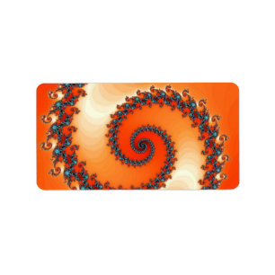 Fractalkonst Adressetikett