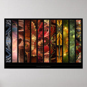 Fractalkonst av Liz Molnar Poster