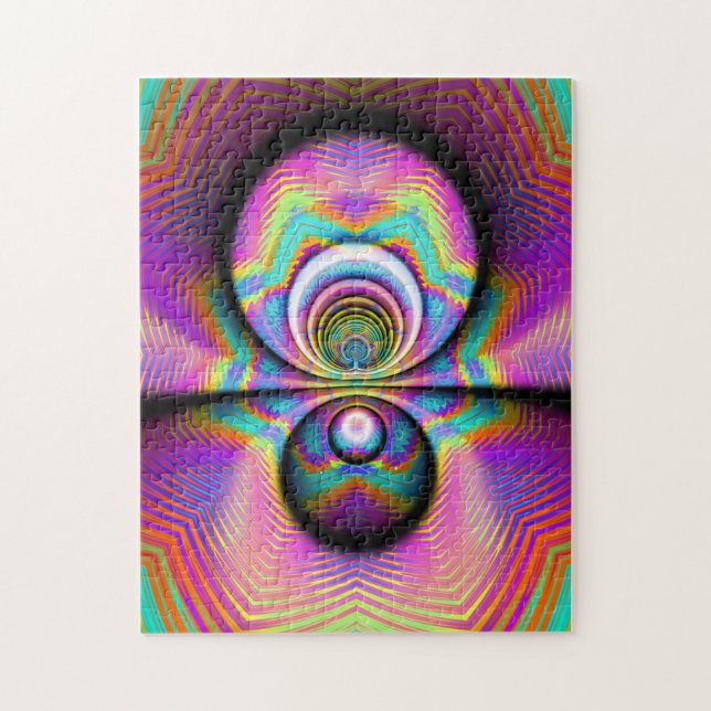 Fractalkonst reflexionspussel pussel (Vertikal)