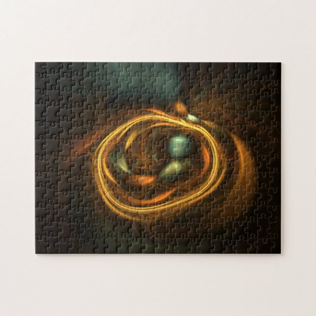 Fractalkonstfågelbo Pussel (Horisontell)