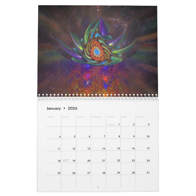 Fractalkonstkalender 2013 kalender (Jan 2026)