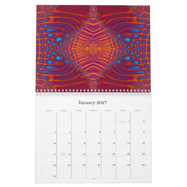 Fractalkonstkalender 2015 C Kalender (Jan 2027)