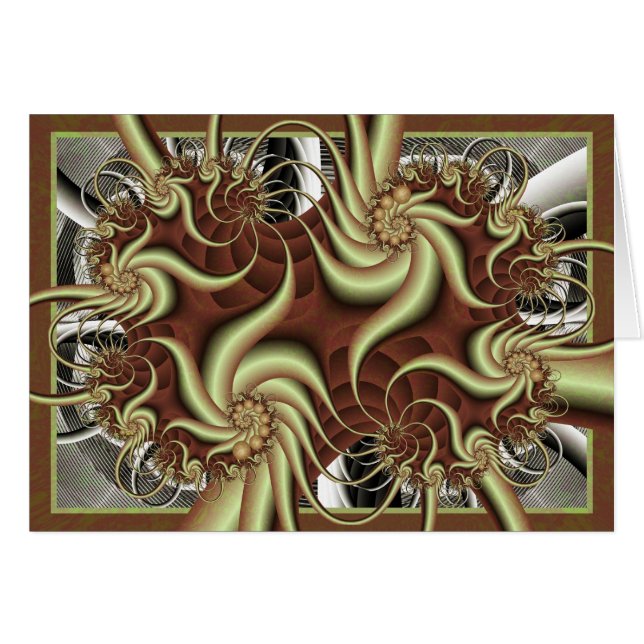 Fractalkort Hälsningskort (Framsidan Horizontal)