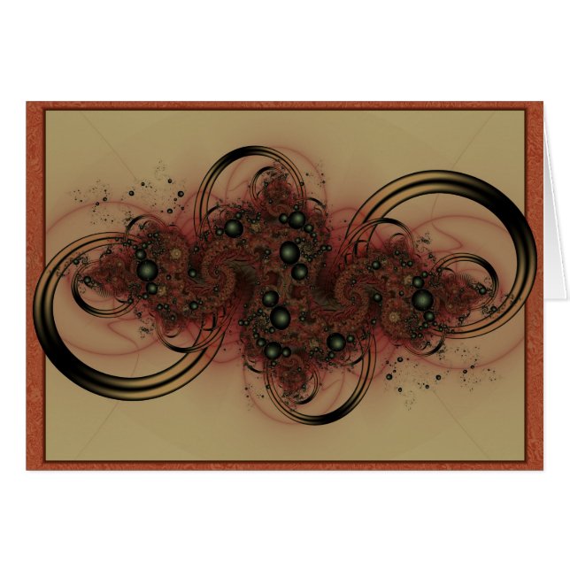 Fractalkort Hälsningskort (Framsidan Horizontal)