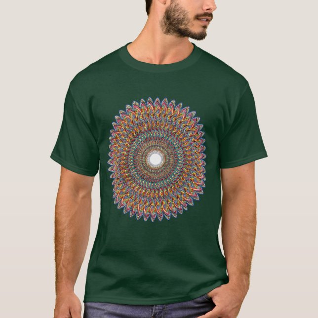 Fractalkotten till Dna pulserar T Shirt (Framsida)