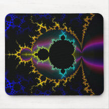 FractalMandelbrot elektrisk natt Mousepad