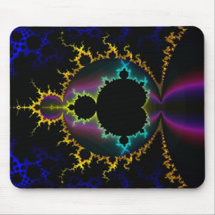 FractalMandelbrot elektrisk natt Mousepad Musmatta