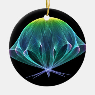 Fractalmanet Julgransprydnad Keramik