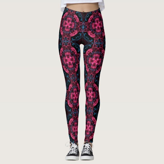 fractalmönster leggings (Framsida)