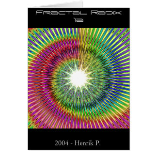 FractalRadix 1a (kortet) Hälsningskort
