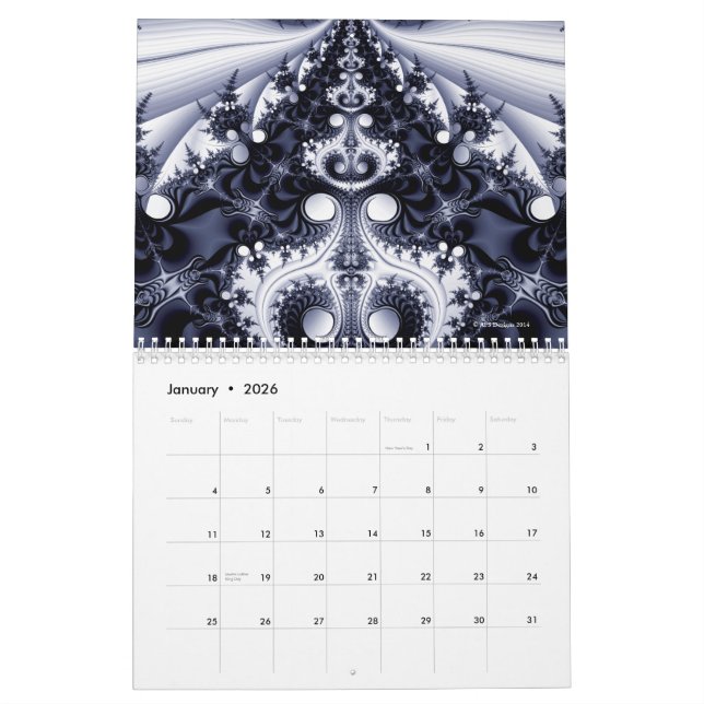 Fractals 2015 kalender (Jan 2026)