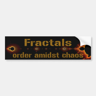 Fractals: Beställa Amidst kaos Bildekal