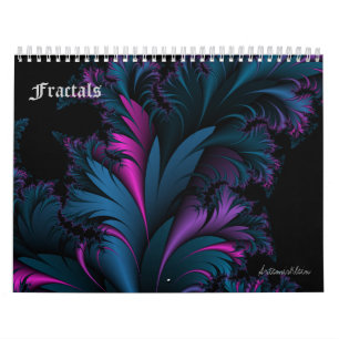 Fractals kalender för 12 månad