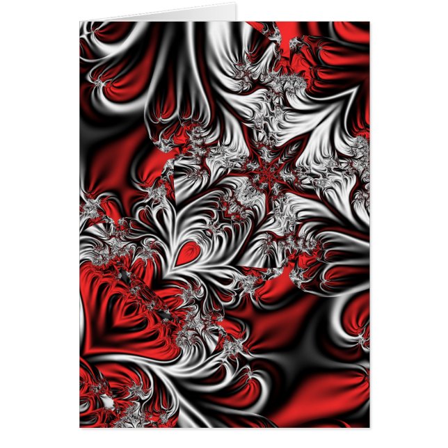 Fractal's mönster hälsningskort (Framsidan)