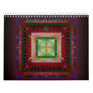 Fractals och Geometrics anpassningsbar utskrivaven Kalender