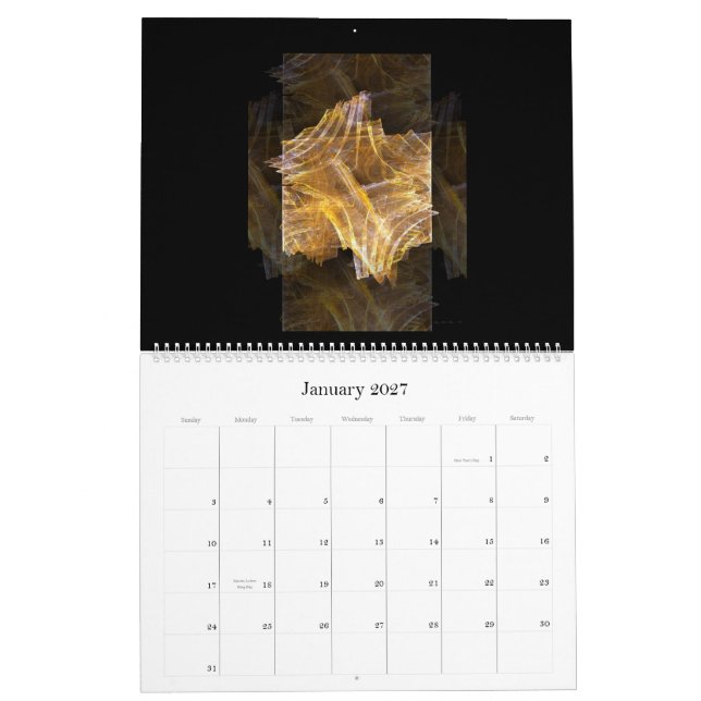 Fractalsamlingskalender 2010 kalender (Jan 2027)