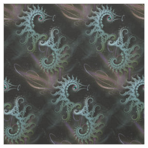 FractalSeahorseskonst Tyg
