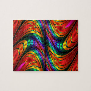 Fractalsilkeregnbåge Pussel
