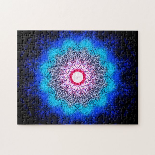 FractalSnowflakeMandala Pussel (Horisontell)