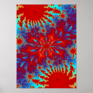 fractaltie-färg poster