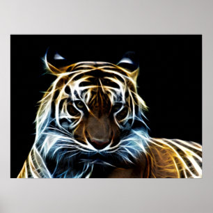 Fractaltiger Poster