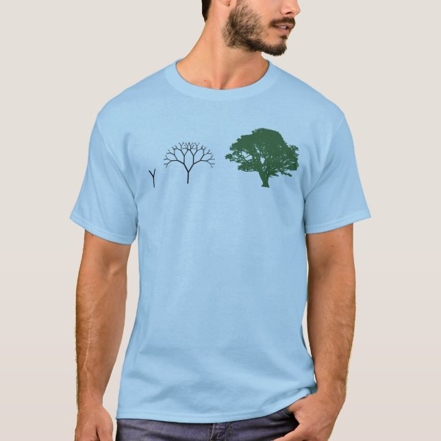 Fractalträd Tee Shirt (Framsida)
