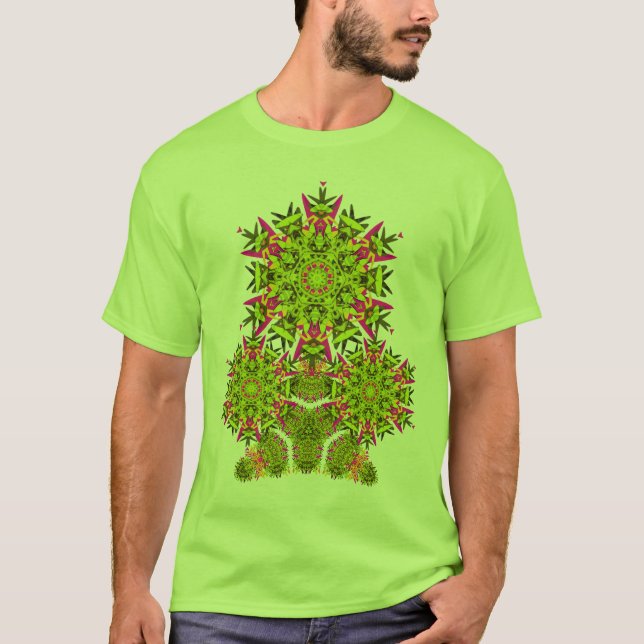 fractaltreet-skjorta tee shirt (Framsida)