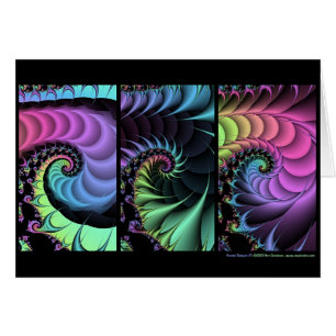 FractalTriptych #1 Hälsningskort