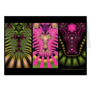 FractalTriptych #2 Hälsningskort