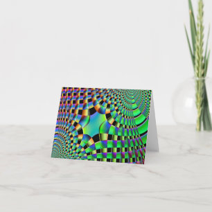 Fractalväv Notecard Kort