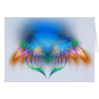 Fractalvingar Hälsningskort