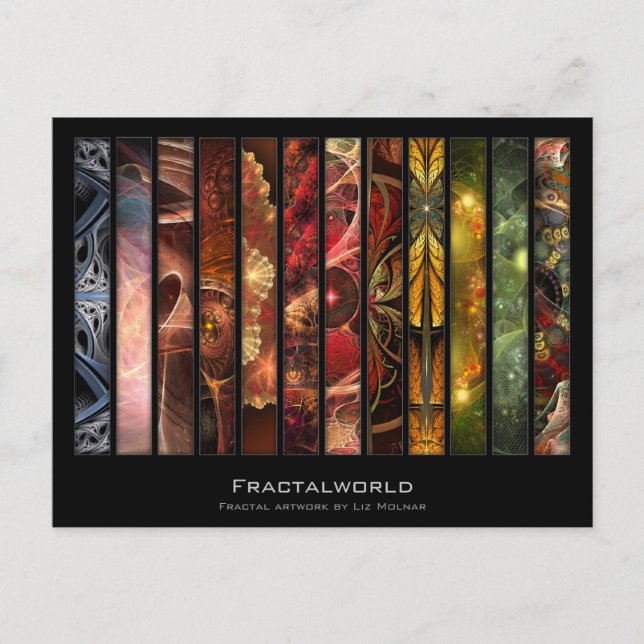 Fractalworld Artist Card Vykort (Framsida)