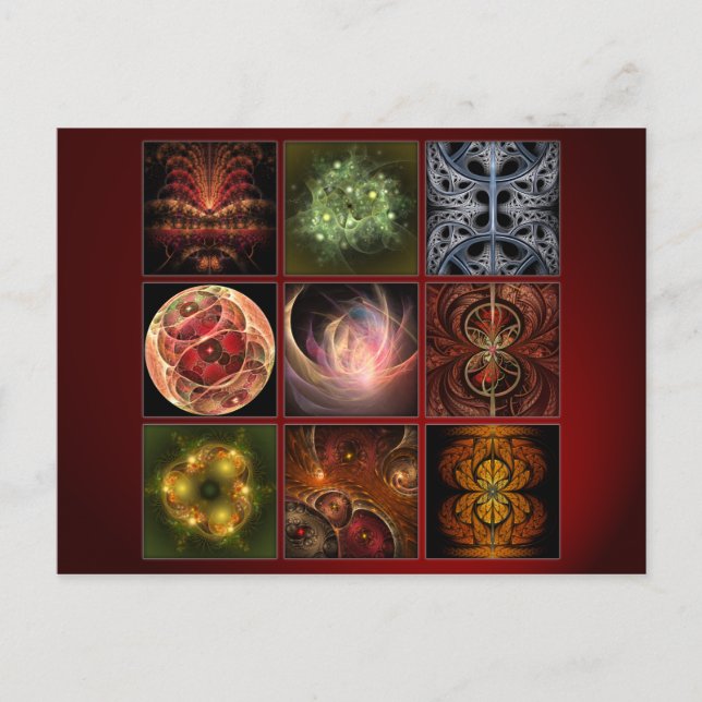 Fractalworld Vykort (Framsida)