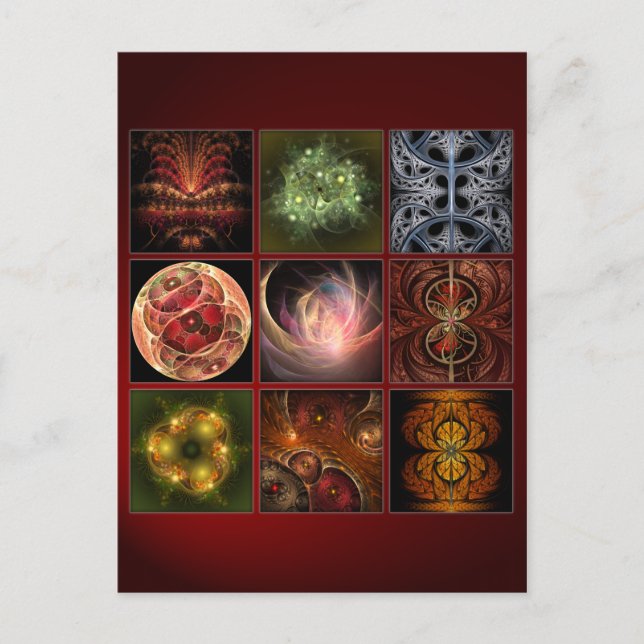 Fractalworld Vykort (Framsida)